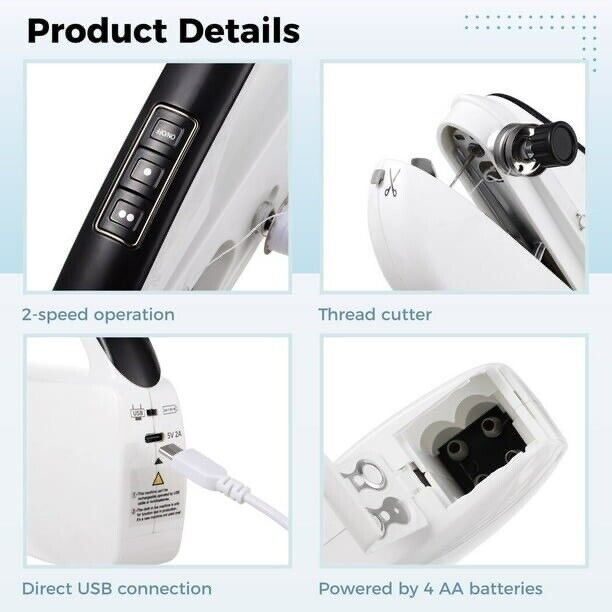 Sewing Machine Portable Electric Compact, Beginners Sewing Portable Compact