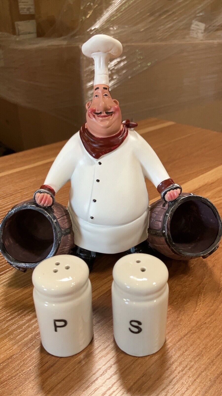 Italian Chef Figurines Kitchen Decor Chef Statue Restaurant Resin Crafts
