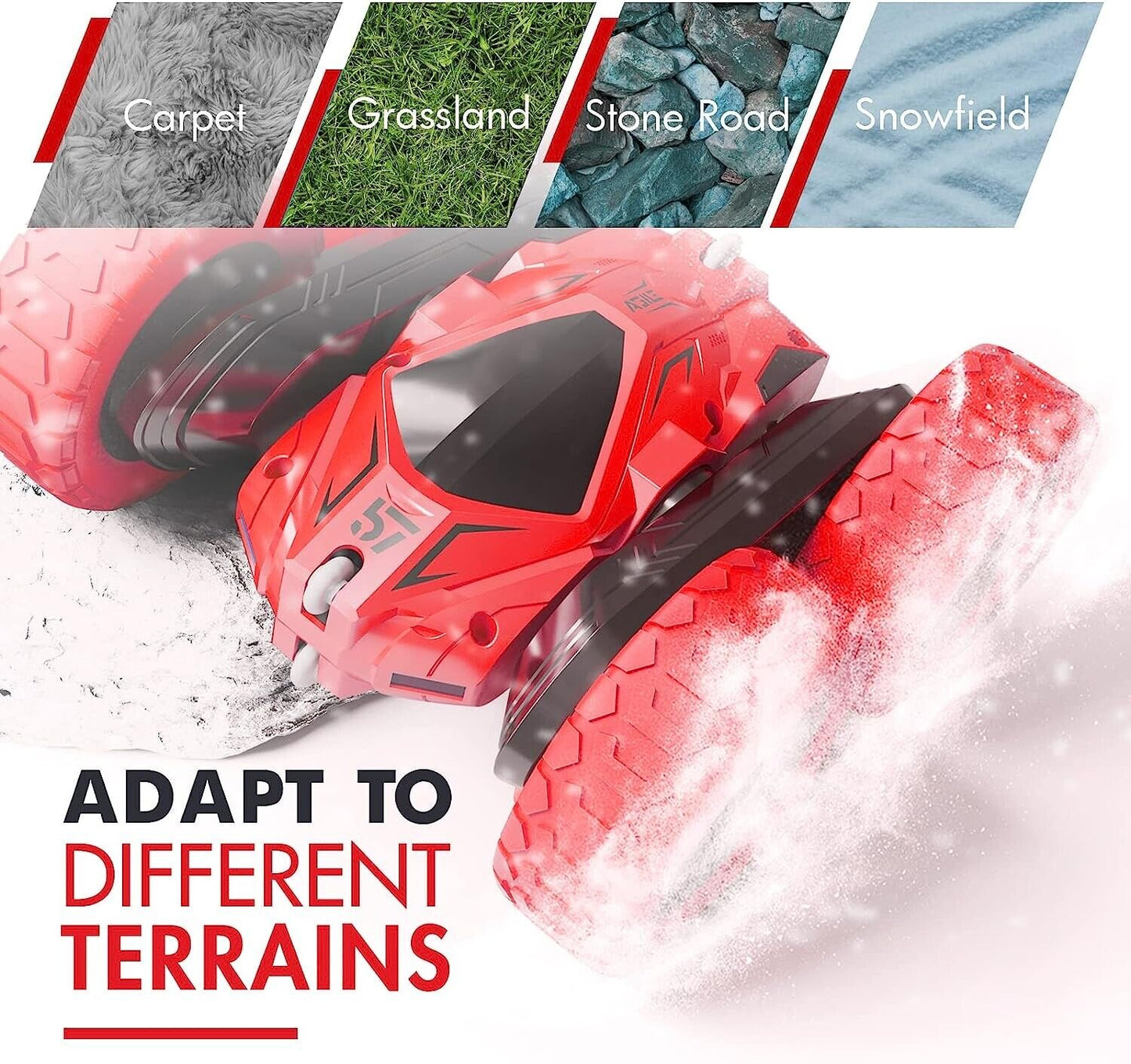 Remote Control Car, RC Car Double Sided Fast Off-Road Stunt RC Toy Car