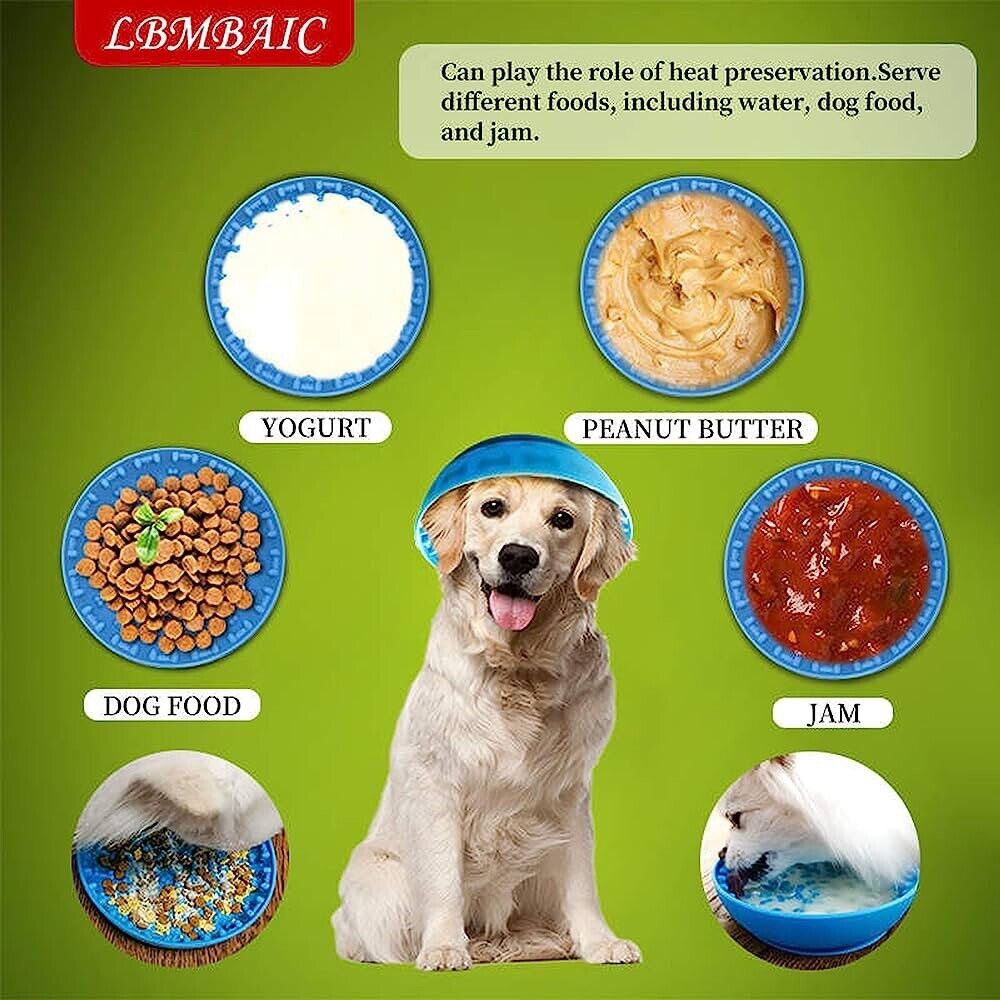 Silicone Dog Lick Bowl Pet Interactive Dog Slow Feeder Bowls
