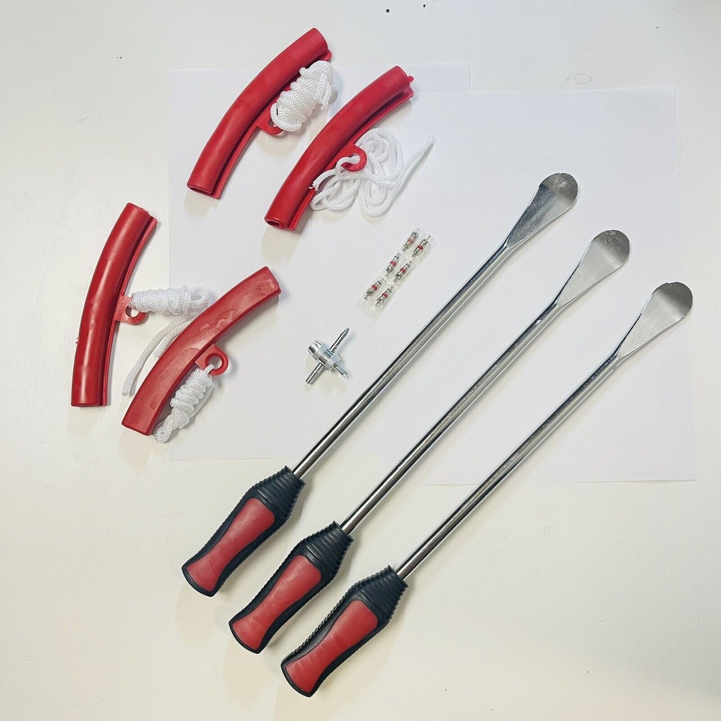 15inch Tire Spoons Iron Set Steel Tire Changing Removal Rim Protector Valve Tool