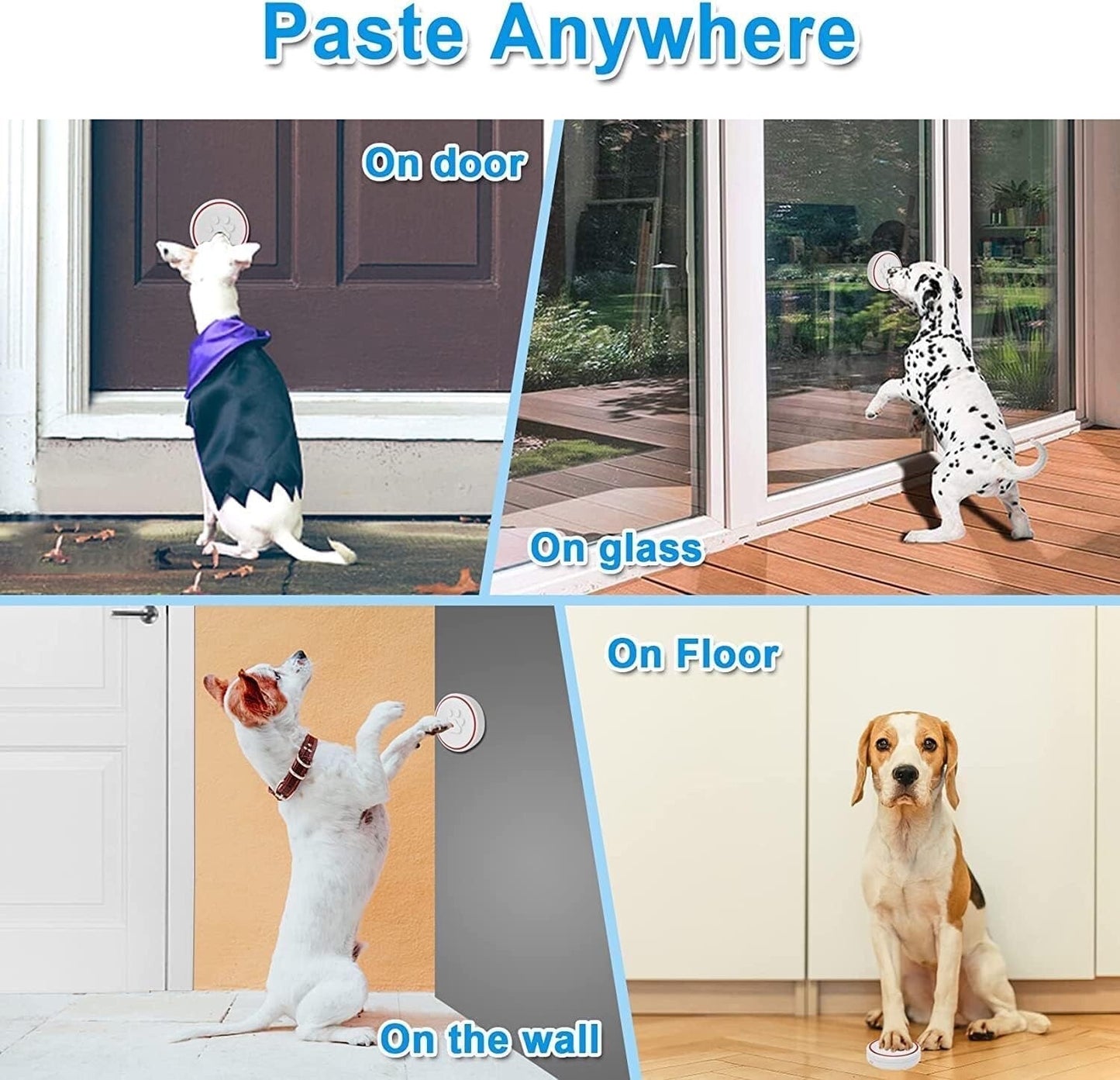 Smart Dog DoorBell Wireless Puppy DoorBell for Potty Training