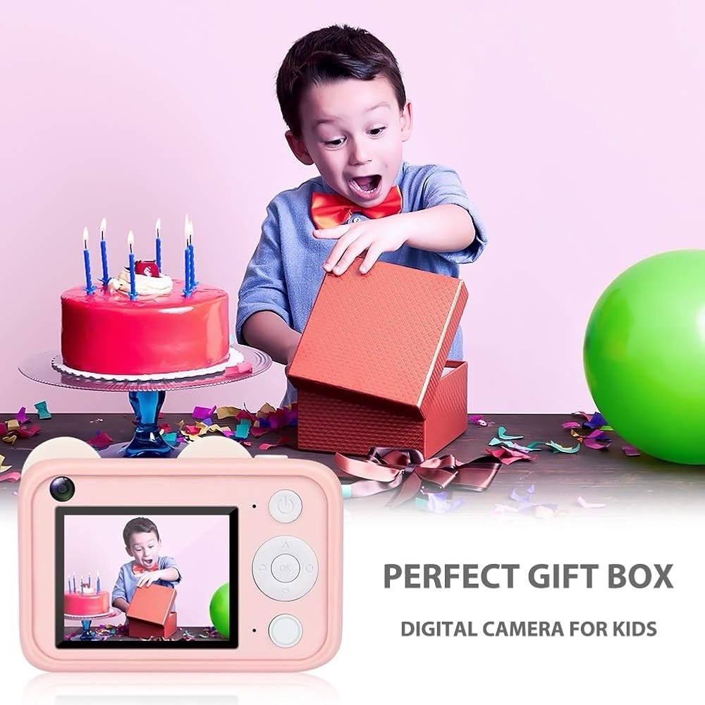 Kids Camera – Rechargeable, 16MP, 1080p Video, 2.4” Screen with 32GB Card