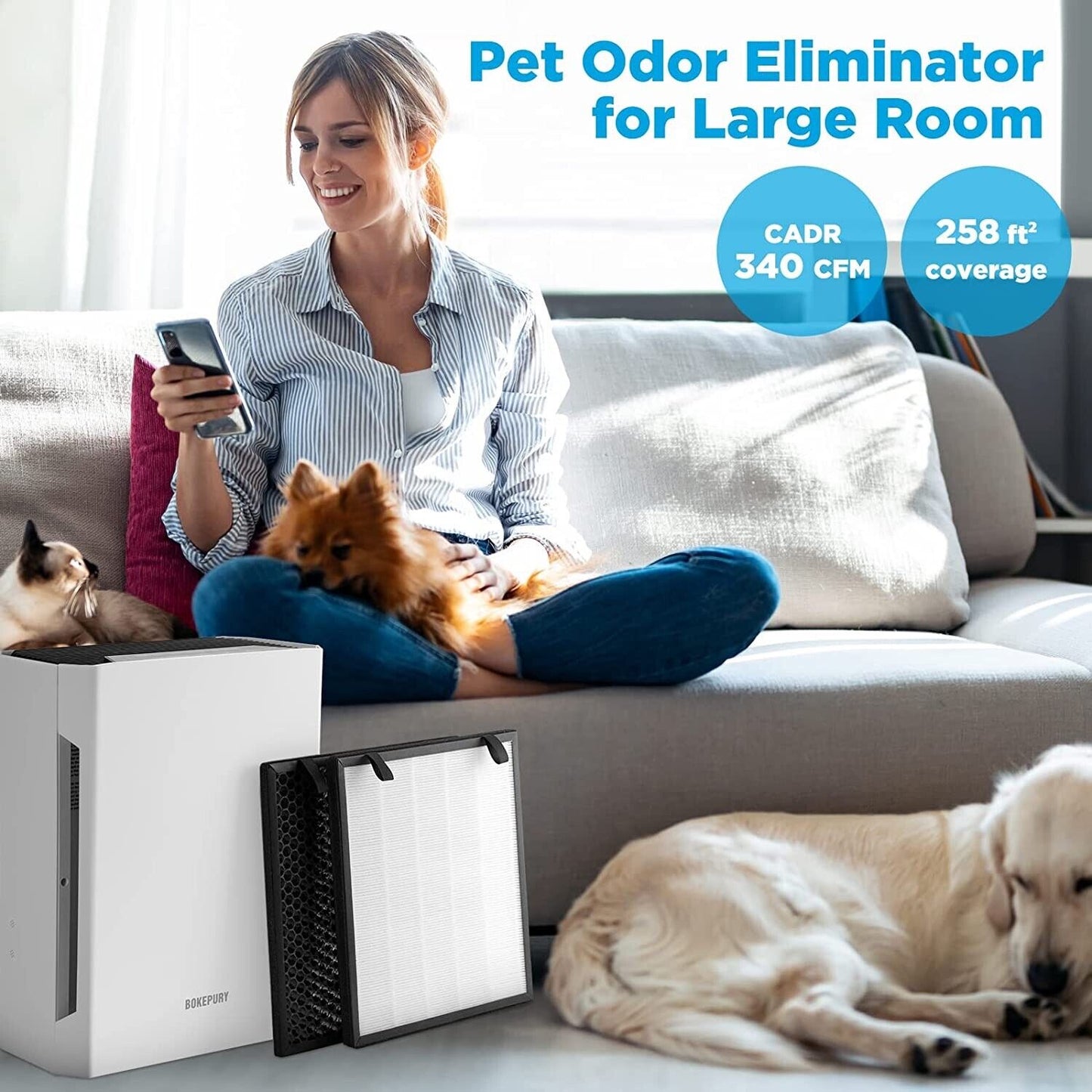 Original price $169 Air Purifiers for Home Large Room Smart Heap Air Purifier
