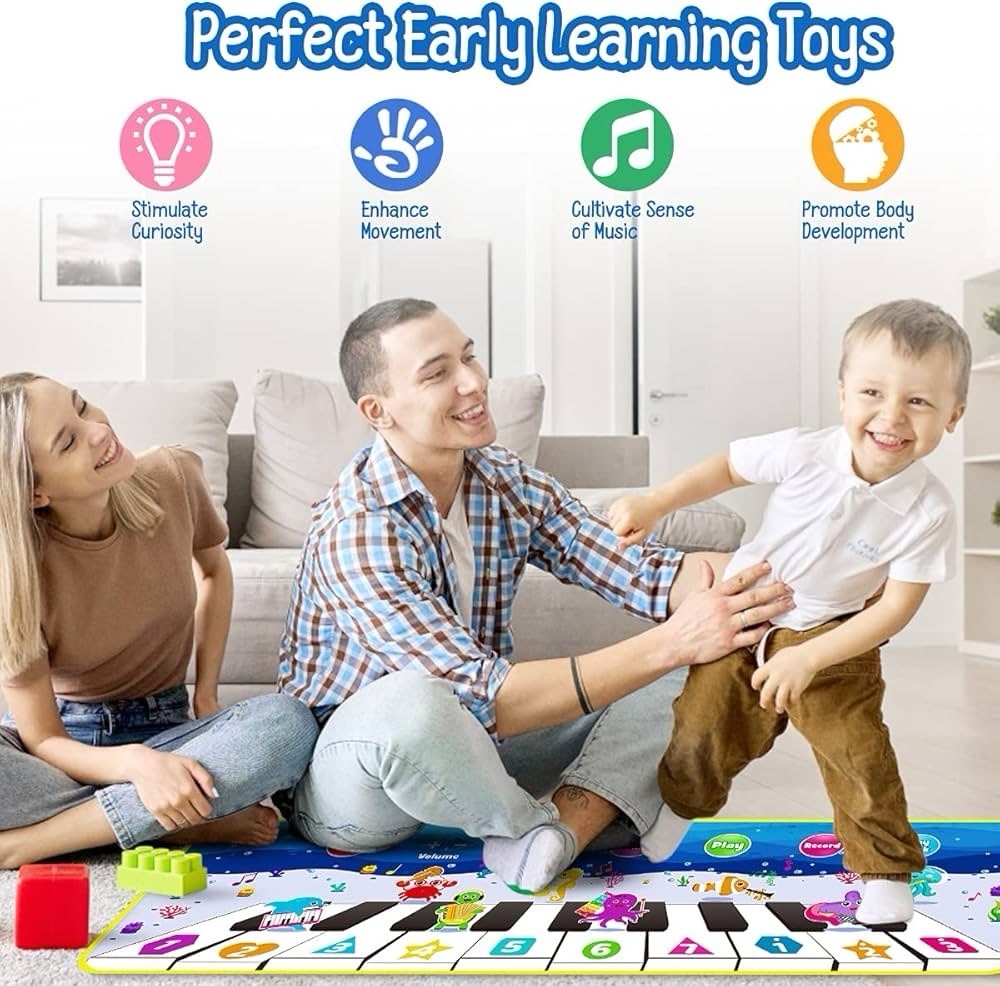 Kids Musical Piano Mat – 43” Touch Play Mat