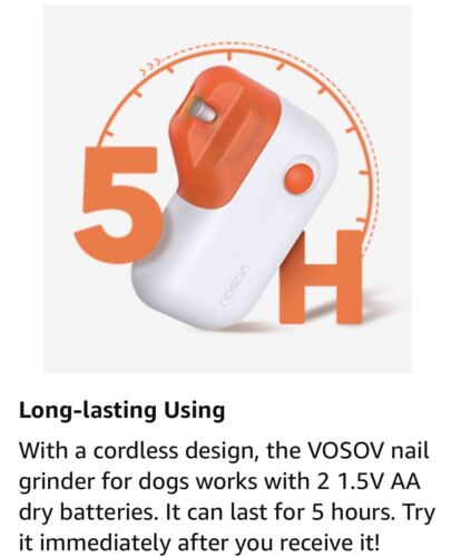 Molinillo de uñas para perros mejorado: clavo profesional para mascotas, no apto para perros grandes