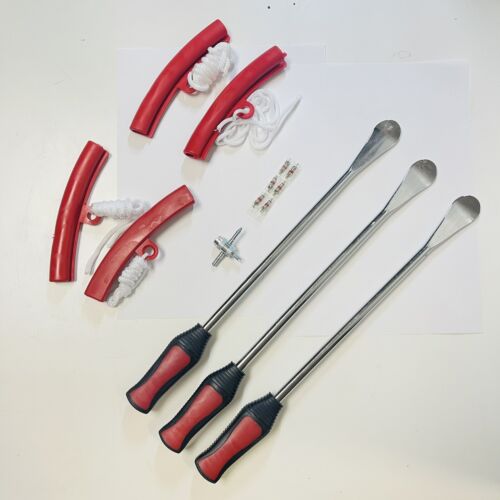 15inch Tire Spoons Iron Set Steel Tire Changing Removal Rim Protector Valve Tool