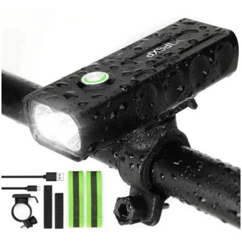 1000 Lumens Bike Light or Taillight Combinations, USB Rechargeable