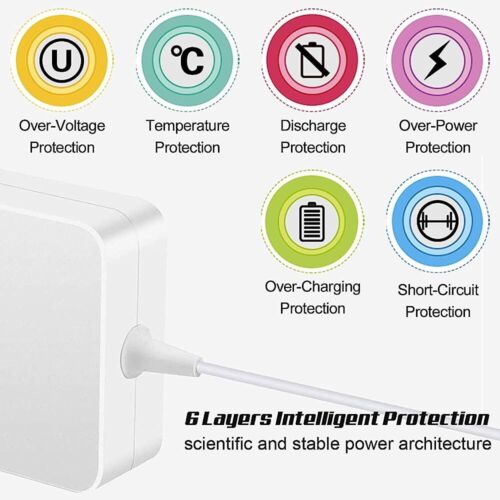 Mac Book Pro Charger, Compatible with 45W L-Tip AC Power Adapter