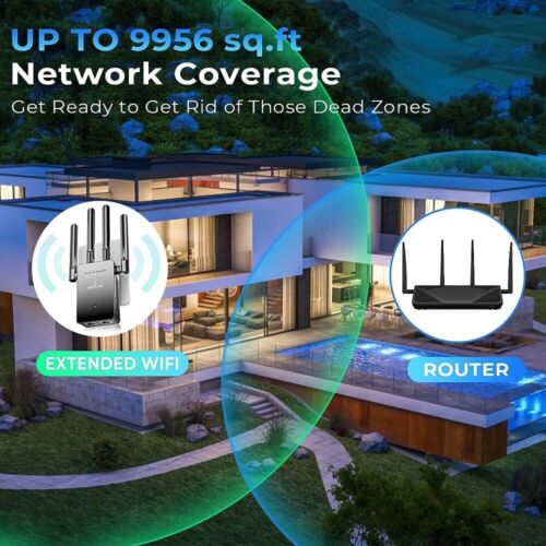 WiFi Extender Signal Booster Up To 9956 sq.ft Coverage