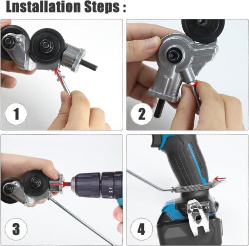 10 pack Wholesale lots Electric Drill Plate Cutter Metal Sheet Cutter Tool Free Cutting Tool Nibbler Sheet Metal Cut Plate Punch Scissors