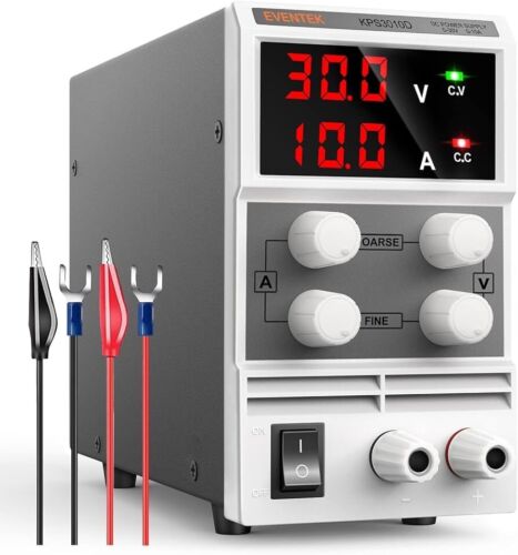 DC Power Supply Adjustable (30V 10A) Variable Switching Regulated Digital Power