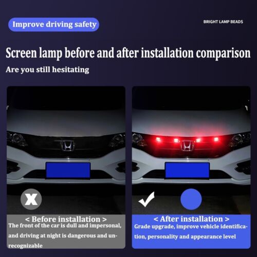 4pcs 64 colors LED grille Lights Led Lights Kits Center Grid Decorative Lights