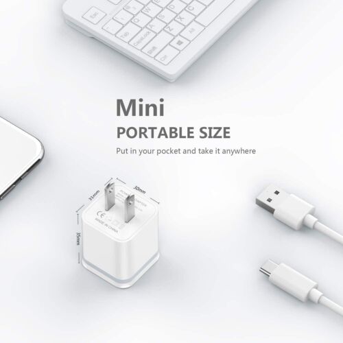 6 件 USB 壁式充电器，5V 2.1A 电源适配器通用旅行充电器