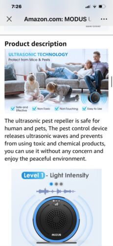 Ultrasonic Pest Repeller 2 Pack, Plug in Ultrasonic Pest Control Device