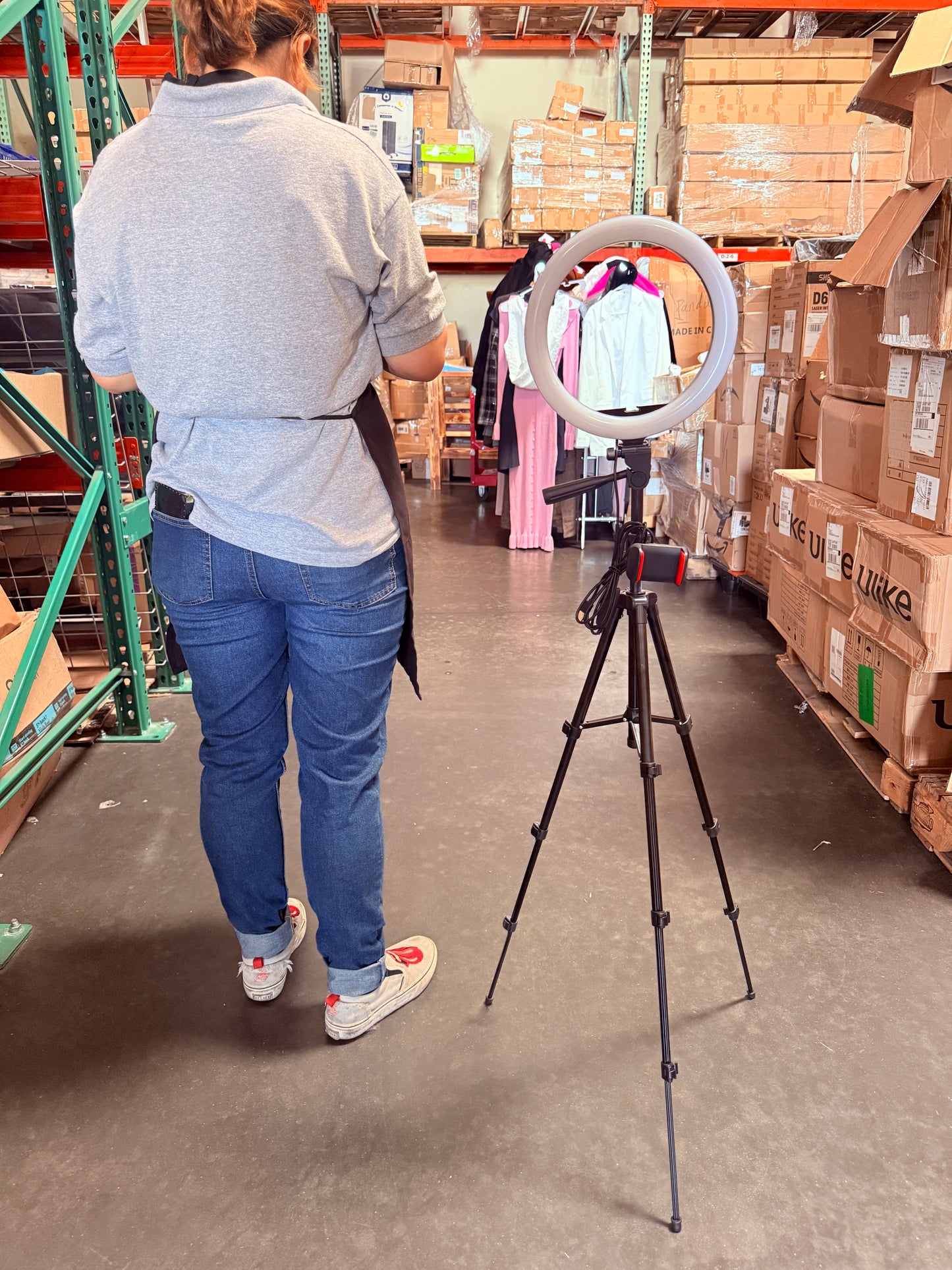 10inch LED Selfie Ring Light with Stand, Circle Light for Makeup/Live Stream
