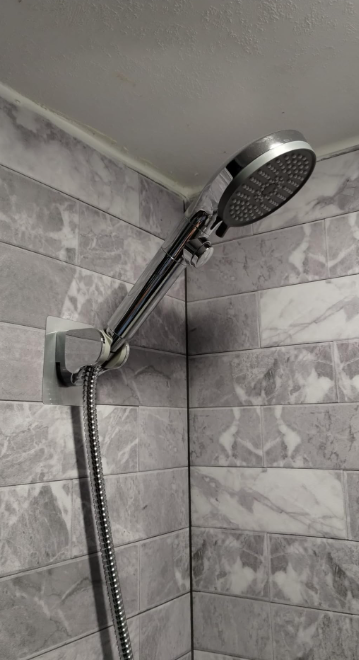 Shower Head with Hose, High Pressure 5 Mode Shower head Replacement, Shower Head for RV/Campers, Travel Trailer, Motorhome for Water Saving, Handheld Shower Head Holder and Hose, On Off Switch