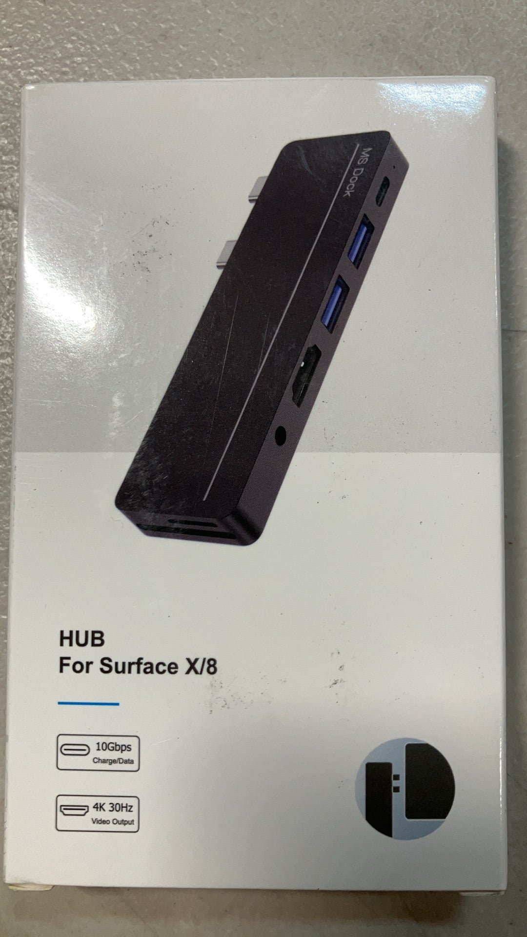 Surface Pro 9 Accessories, Surface Pro 8 Hub with 4K HDMI, 100W USB C Thunderbolt 4 (Display+40Gbps+PD), USB C, Audio, 2* USB A 3.0, TF/SD Card, Triple Display for Microsoft Surface Pro 9/8/X
