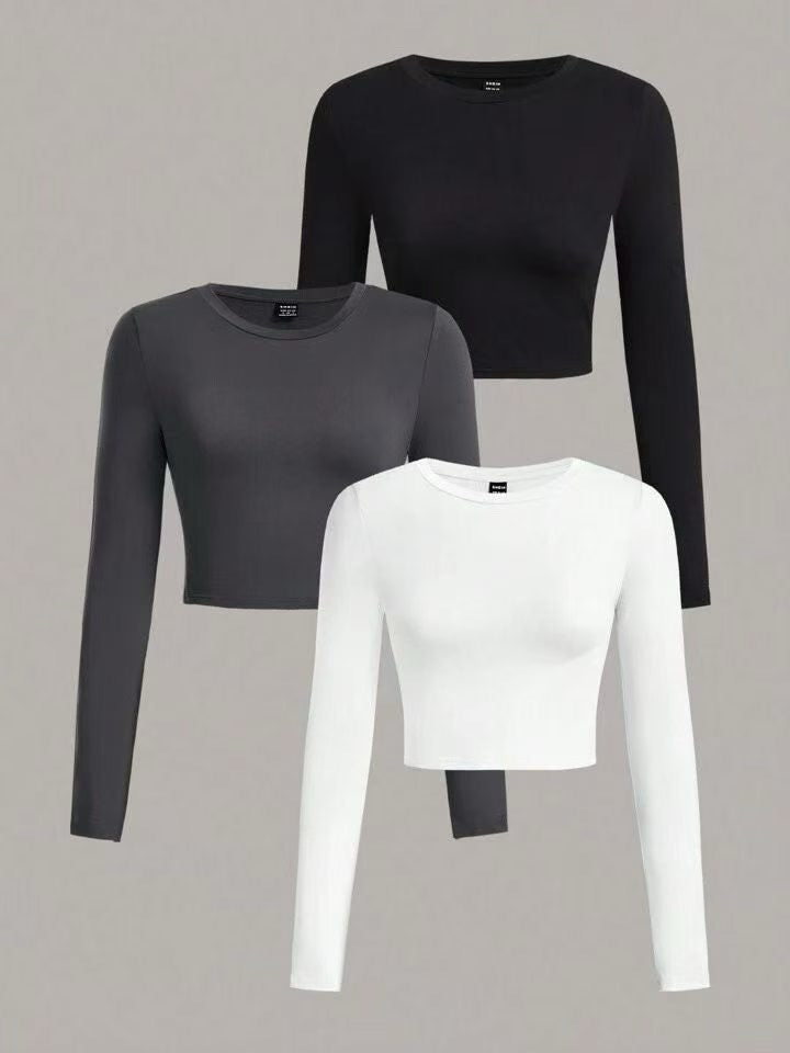 Women's long sleeve crop tops wholesale lot