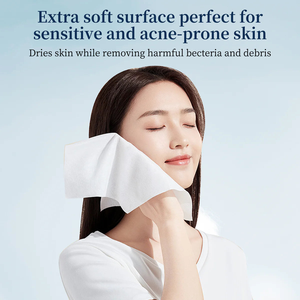Premium Care Ultra Soft Cotton Towelettes, 80 Sheets/Pack