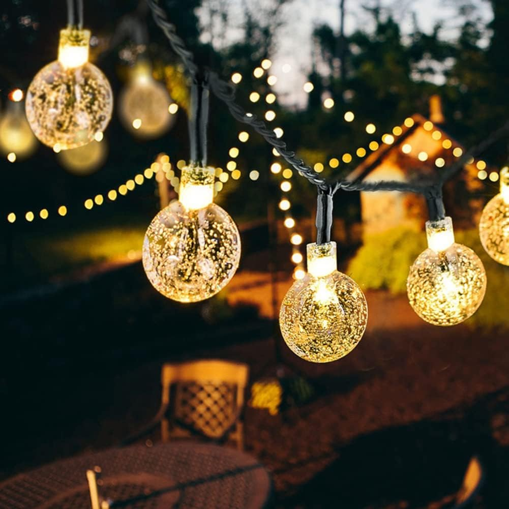 LED String Light Solar Lights Outdoor Garden Wedding Decoration Lamp Waterproof 12M Garland Christmas