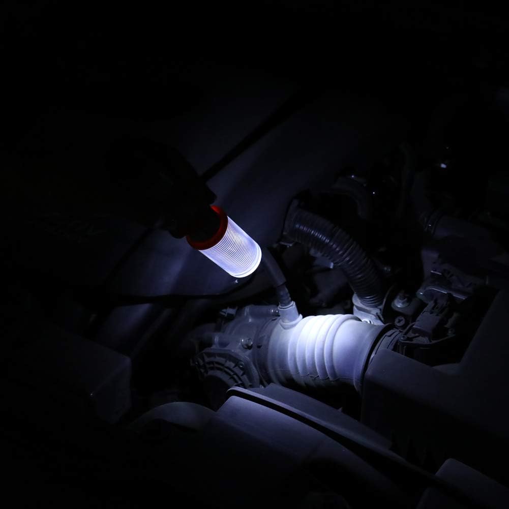 Emergency Roadside Flares Kit LED Safety Strobe Road Warning Light Highway Beacon Alert Flare with Magnetic Base, Detachable Stand, Solid Storage Case