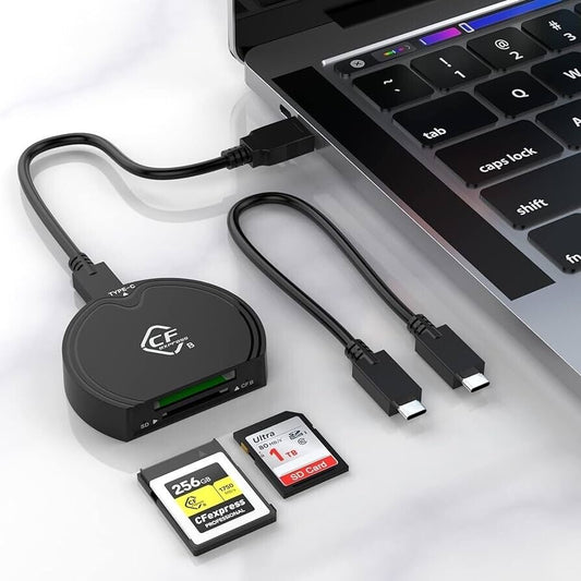 SD Card Reader for iPhone iPad Camera,Dual Card Slot Memory Card Reader Supports SD and TF Card Trail Camera Viewer Sd Card Adapter Portable Micro Sd Card Reader No Application Required Plug and Play