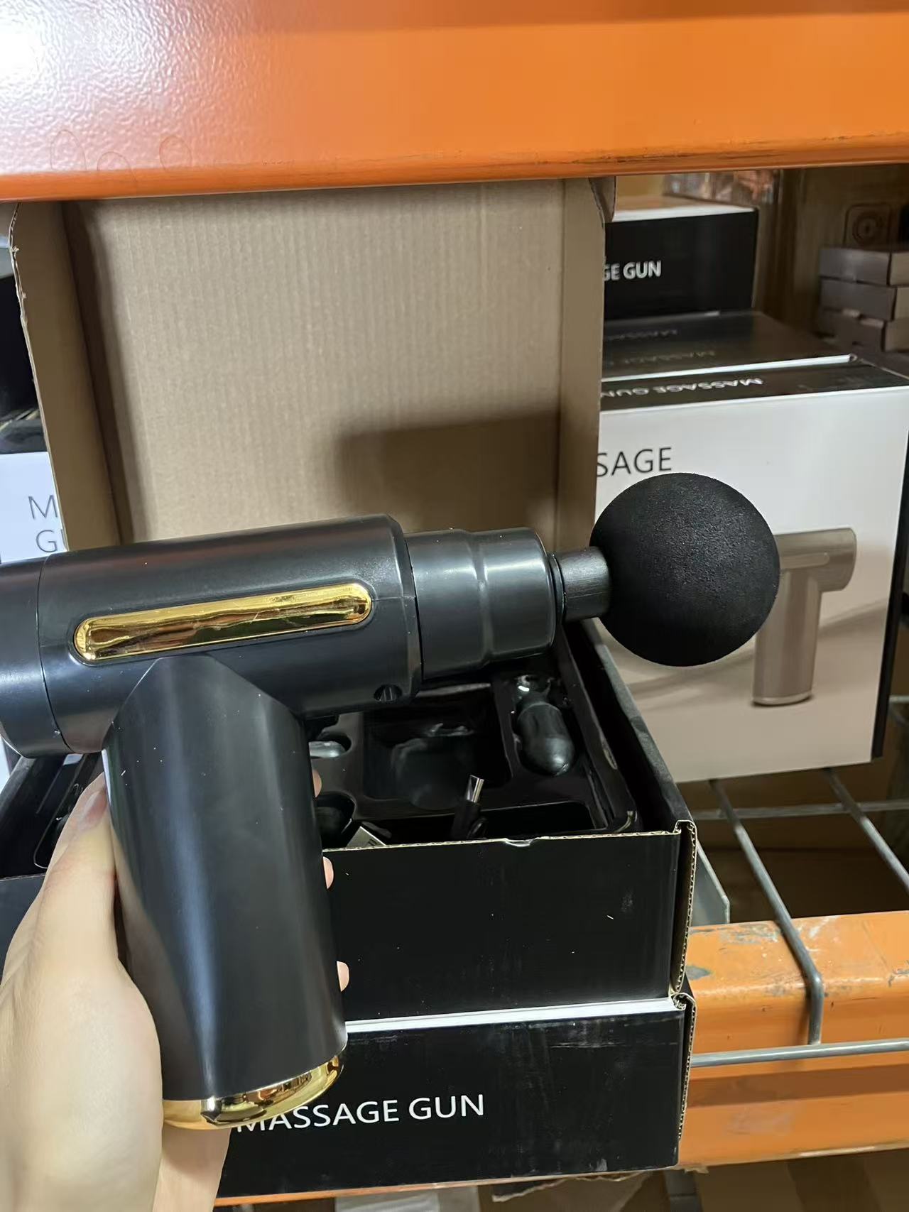 Mini Portable Massage Gun with 4 Heads, USB Rechargeable, Quiet Brushless Motor, Durable and Lightweight Design for Full Body