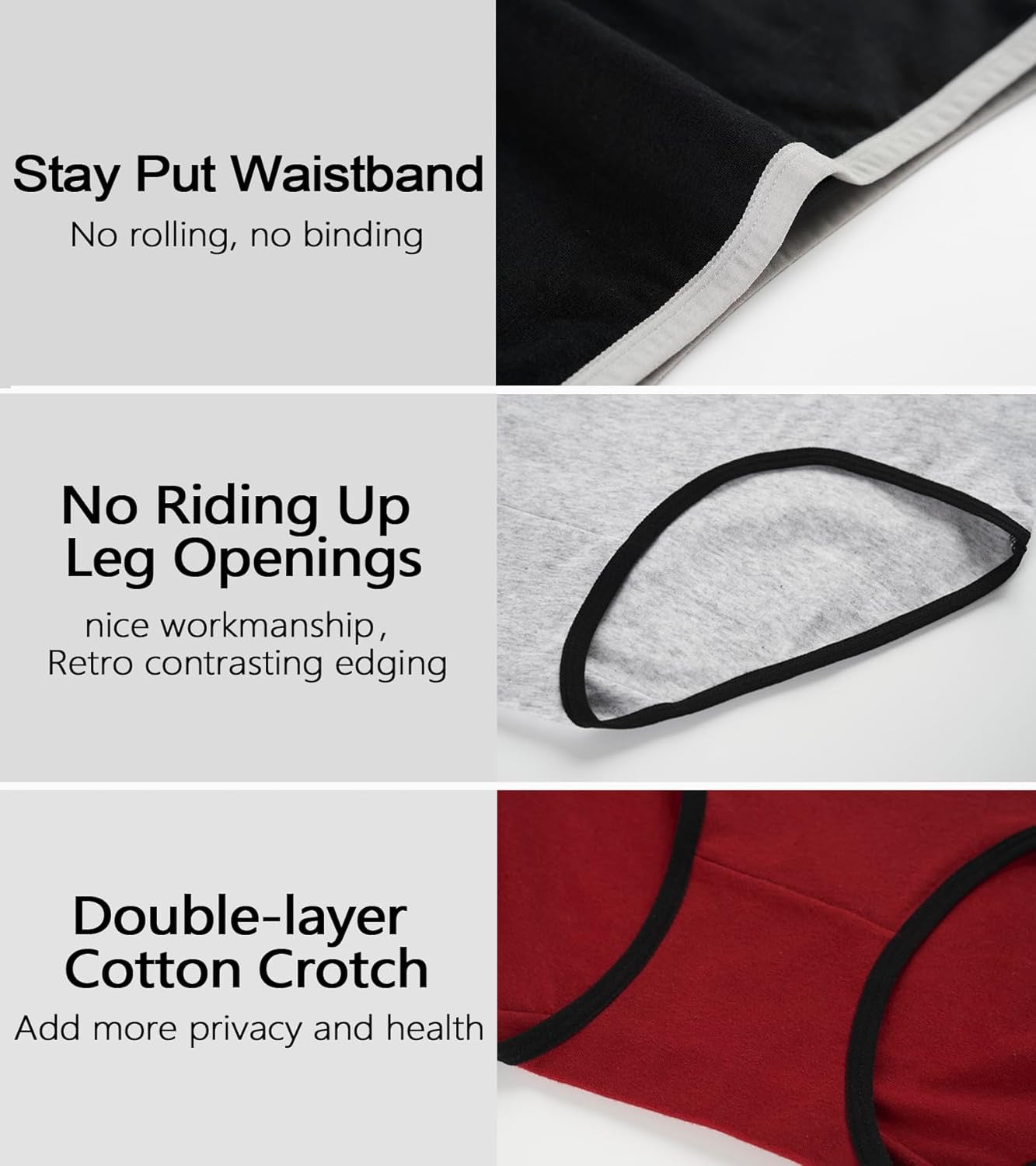 XL 6pcs-Womens High Waist Cotton Underwear Stretch Full Coverage Briefs Soft Comfy Ladies Panties Multipack