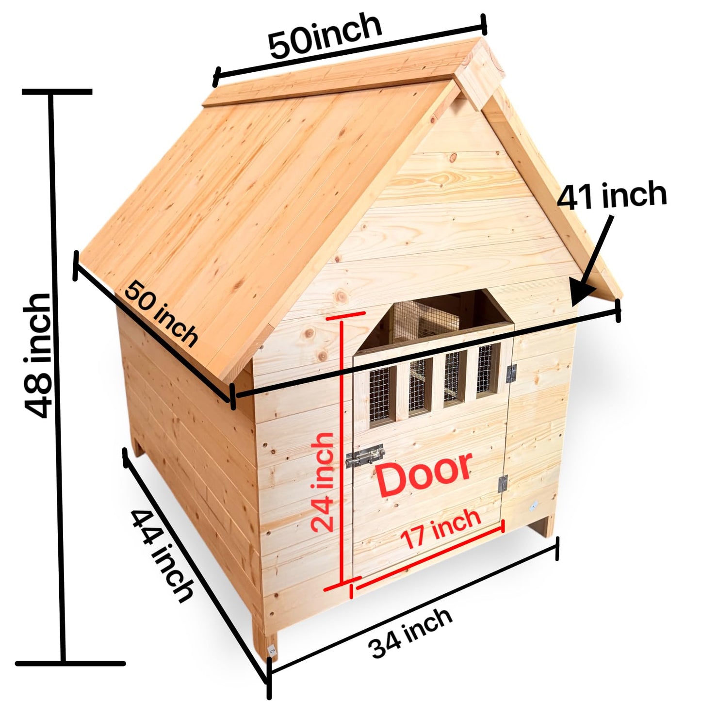 Versatile Wooden Dog House, Indoor/Outdoor, Pet/Storage/Play House/