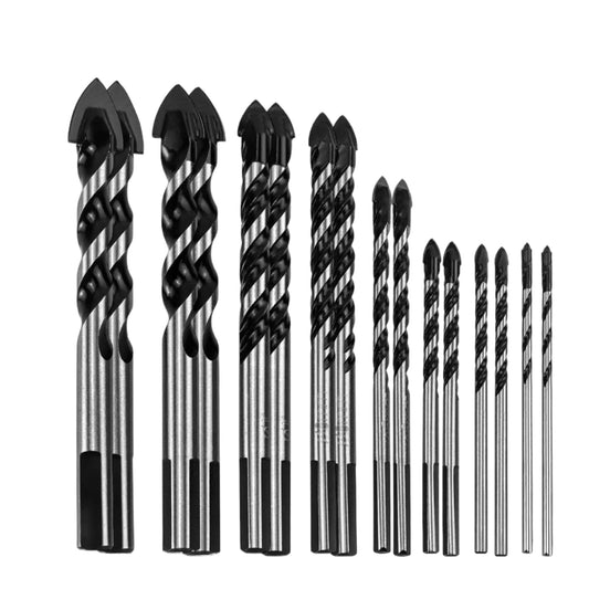 8Pcs Set Multi-Material Drill Bit Set (3, 4, 5, 6, 8, 10, 14, 16 mm)