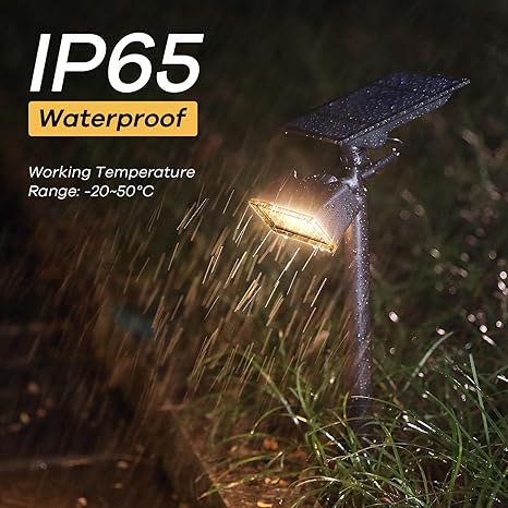 4 Pack-Consciot Warm White Solar Spot Lights Outdoor,Dusk-to-Dawn 600LM 360°Adjustable Solar Landscape Spotlights with IP65 Waterproof Solar Lights Outdoor,3 Brightness for Garden Yard Doorway Lawn, 4 Pack Visit the Consciot Store
