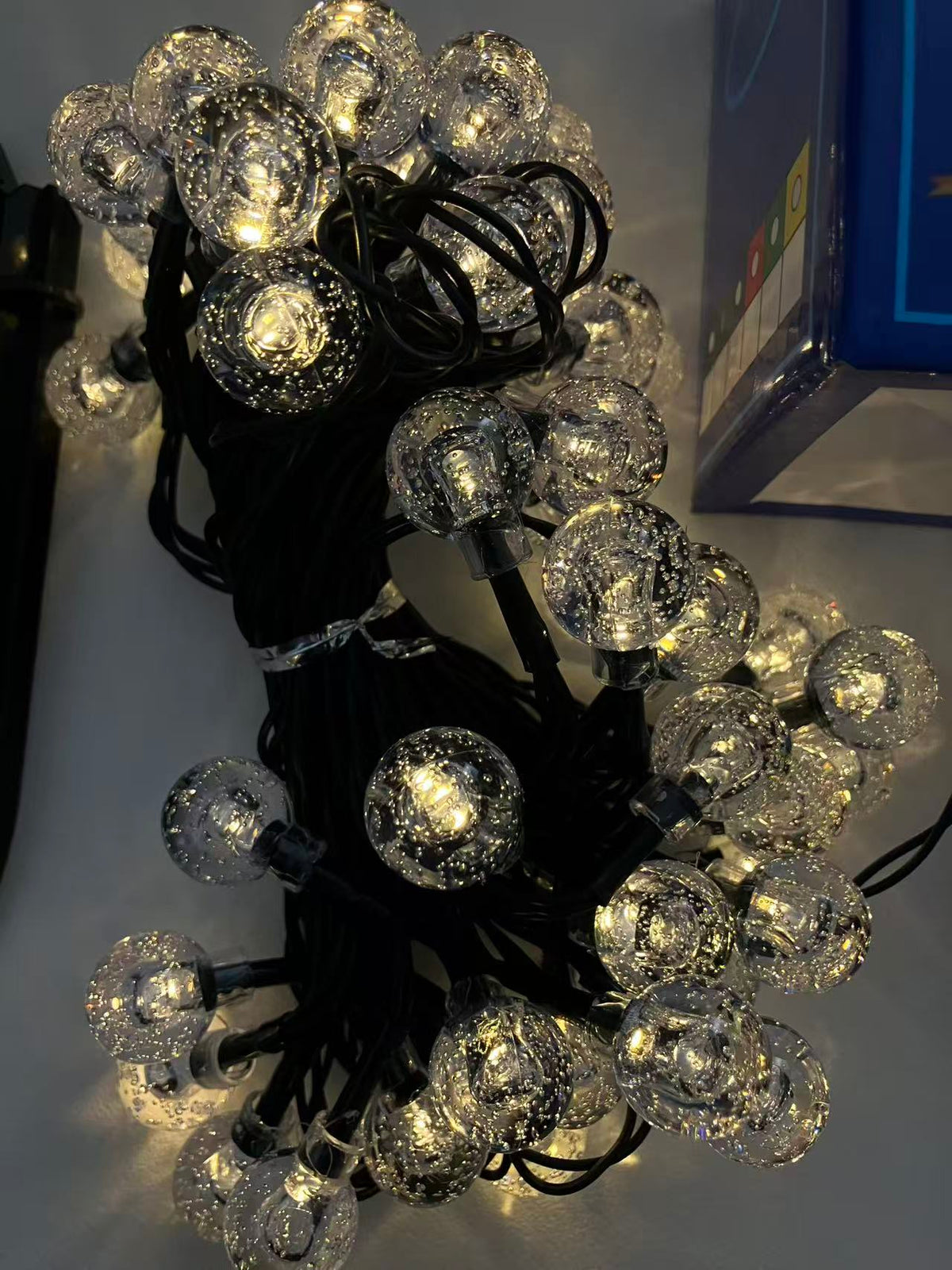 LED String Light Solar Lights Outdoor Garden Wedding Decoration Lamp Waterproof 12M Garland Christmas