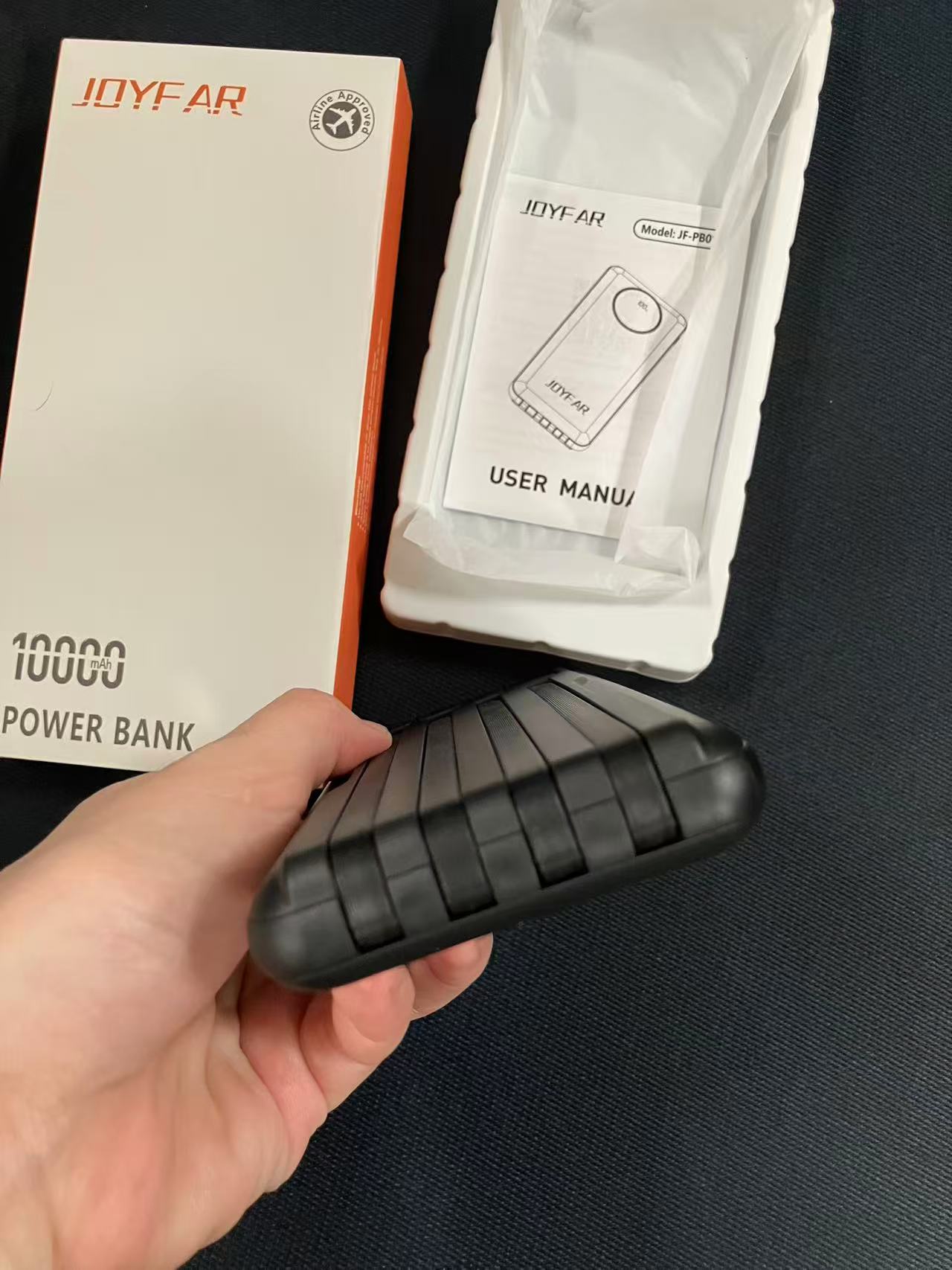 Portable Charger Power Bank - Slim Battery Pack USB C 10000mAh Built in Cable 22.5W Phone Fast Charging