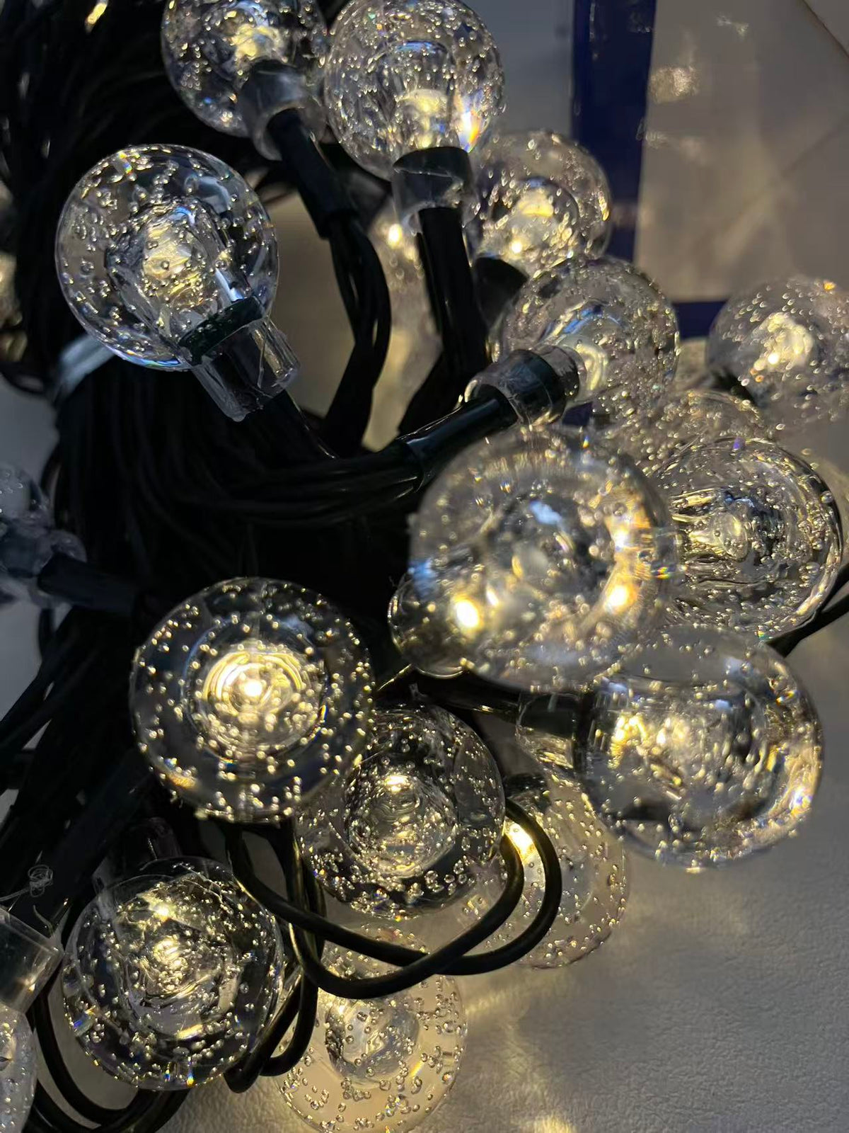 LED String Light Solar Lights Outdoor Garden Wedding Decoration Lamp Waterproof 12M Garland Christmas