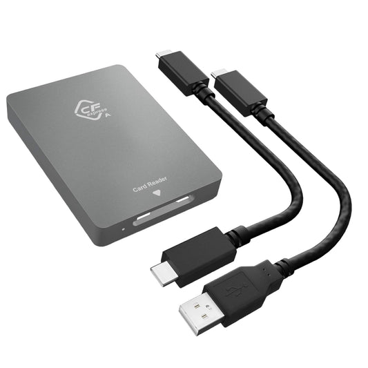 CFexpress Card Reader Type A USB 3.1 Gen2 10Gbps CFexpress Memory Card Adapter Portable Aluminum CFexpress Type A Reader Support Windows/Mac OS/Linux/Android