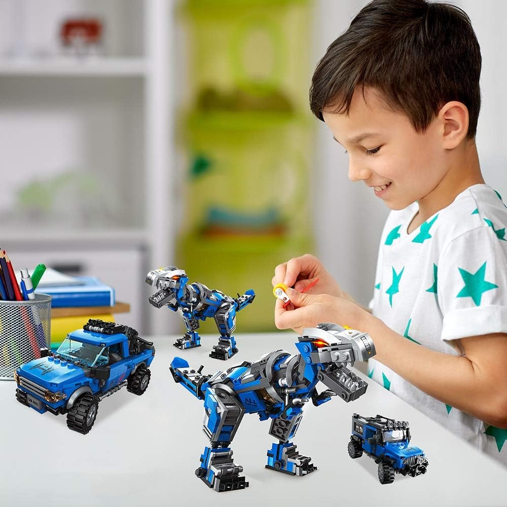 3 in1 Dinosaurs Building Blocks Toys for Kids Age 6-10 Year Old, Compatible with Lego, Educational Building Sets Best Gifts for Boy 6-10