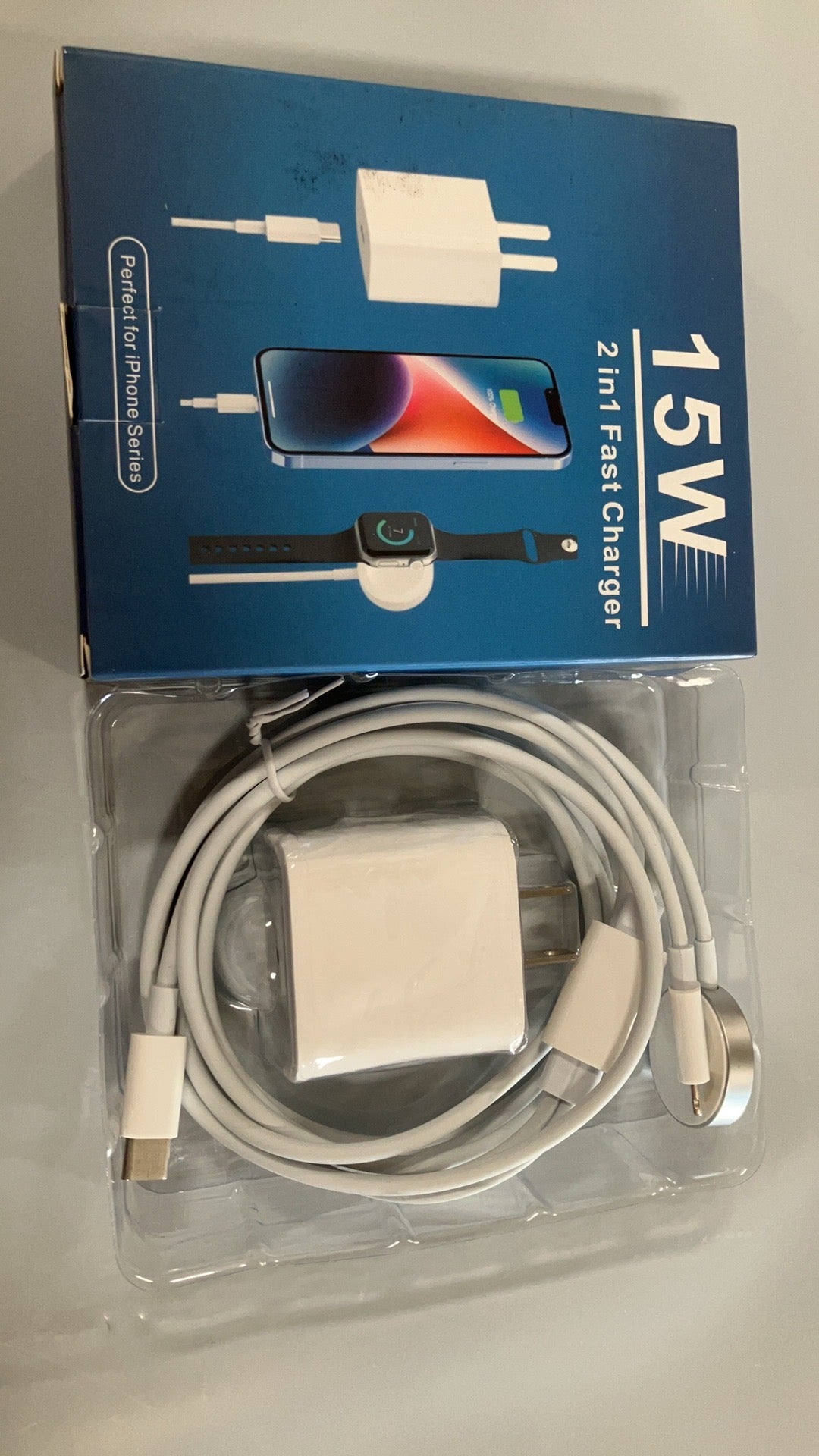 USB C Cable , [Apple MFi Certified] Smart iWatch Magnetic Cable for Watch Series 8 7 6 5 4 3 2 1 SE1 SE2 & iPhone 14/13/12/11, Type C 2-in-1 Fast Charging for iPhone&Watch-6ft (White)