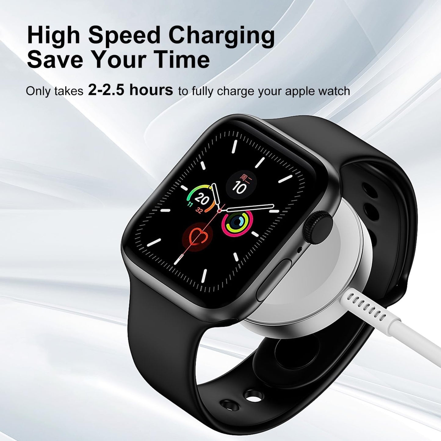 USB C Cable , [Apple MFi Certified] Smart iWatch Magnetic Cable for Watch Series 8 7 6 5 4 3 2 1 SE1 SE2 & iPhone 14/13/12/11, Type C 2-in-1 Fast Charging for iPhone&Watch-6ft (White)