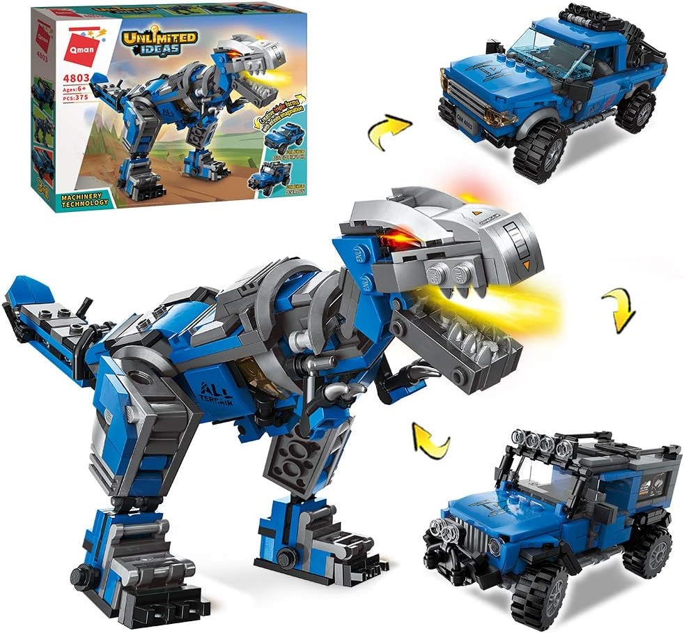 3 in1 Dinosaurs Building Blocks Toys for Kids Age 6-10 Year Old, Compatible with Lego, Educational Building Sets Best Gifts for Boy 6-10