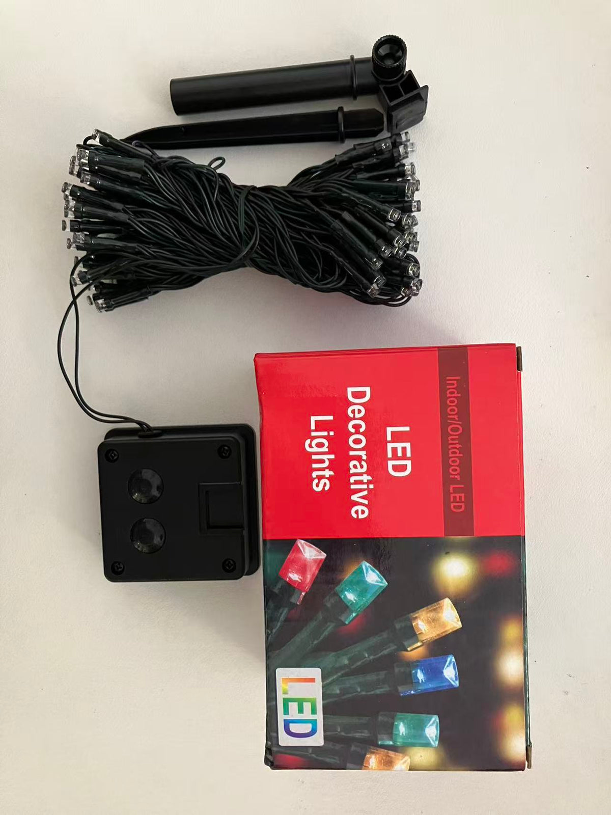 LED Solar Outdoor String Lights with 8 Modes, Warm White