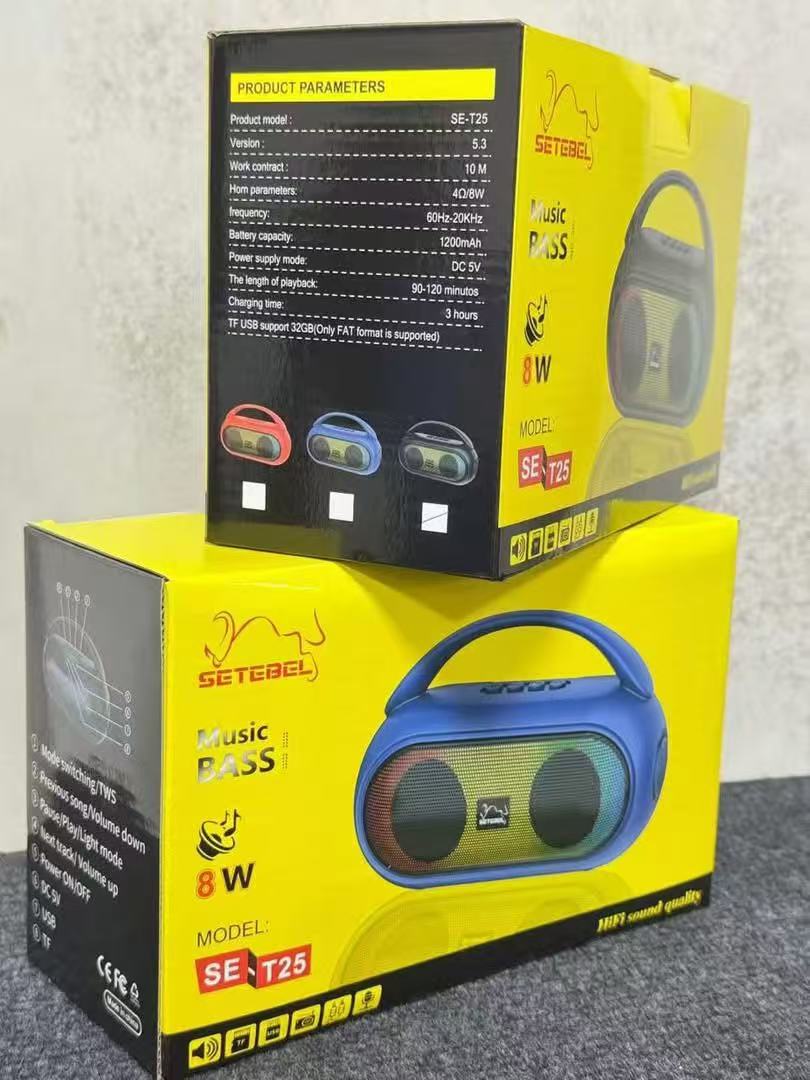 Multi-function bluetooth 8W speaker,support USB; type-c; and TF; Battert capacity