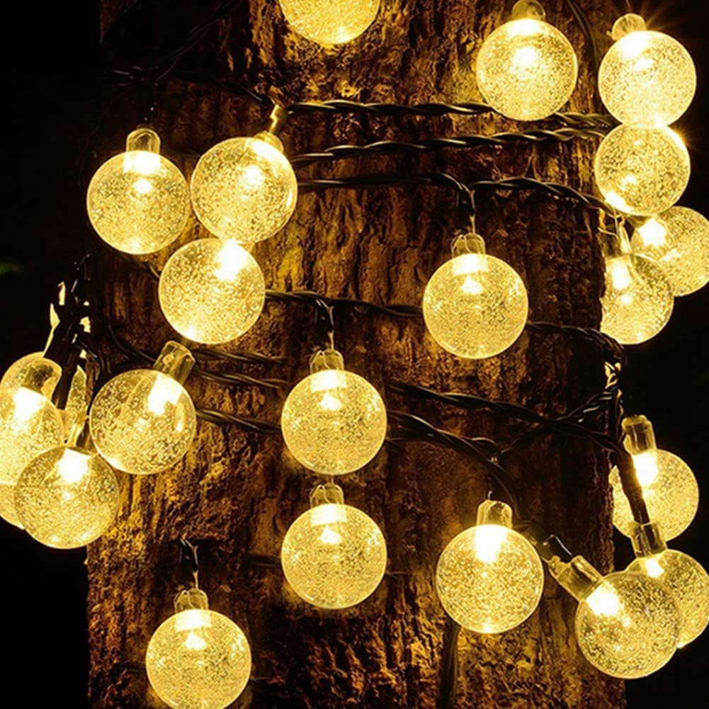 LED String Light Solar Lights Outdoor Garden Wedding Decoration Lamp Waterproof 12M Garland Christmas
