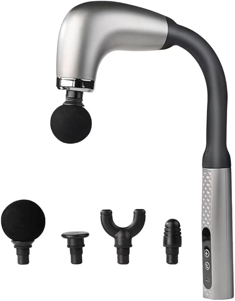 Massage Gun with Upgraded Extension Handle, Portable 10MM Massage Gun Deep Tissue, Back Massager, Muscles/Neck/Shoulders/Waist/Legs Massager