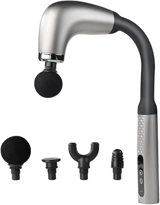 Massage Gun with Upgraded Extension Handle, Portable 10MM Massage Gun Deep Tissue, Back Massager, Muscles/Neck/Shoulders/Waist/Legs Massager