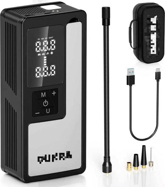 Tire Inflator Portable Air Compressor, 4× Faster 150PSI Air Pump, Auto Shut-off Cordless Tire Pump
