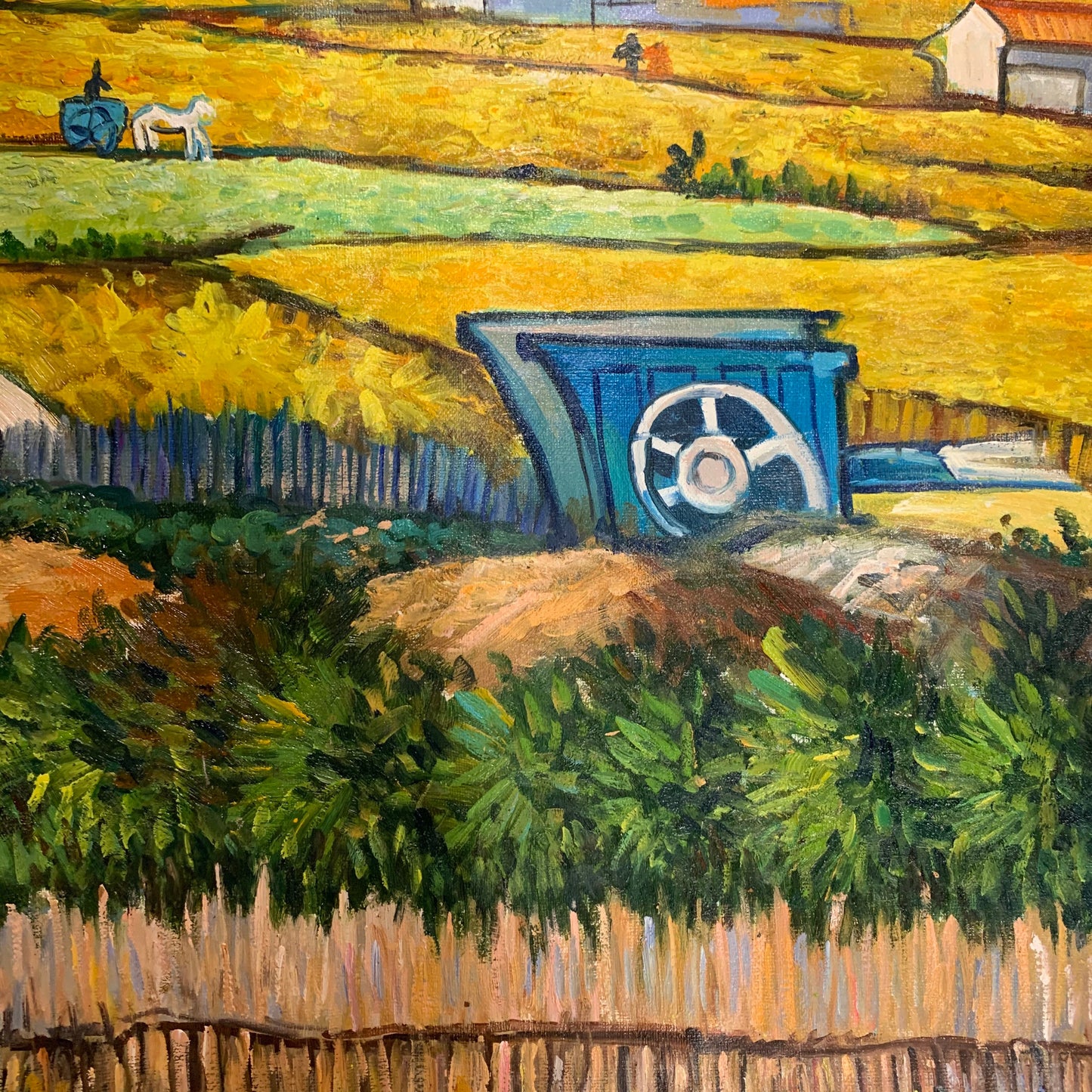 27x70inch oil paintings The classical field 100% hand-painted