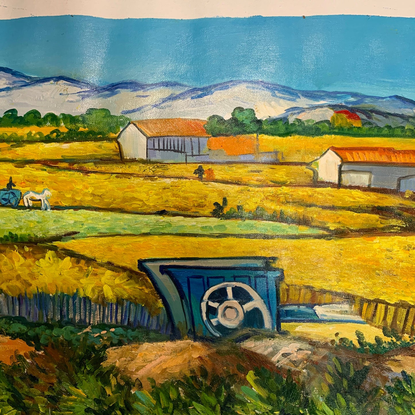 27x70inch oil paintings The classical field 100% hand-painted