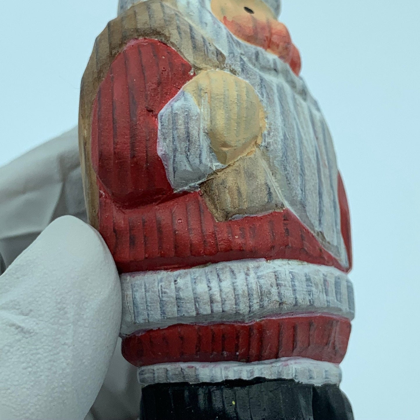 YEEYAYA Santa bag Wood sculpture Hand Carved Wood Wooden Santa Claus Figurine  Wood Statue Room Decor home Decor Merry Christmas gift