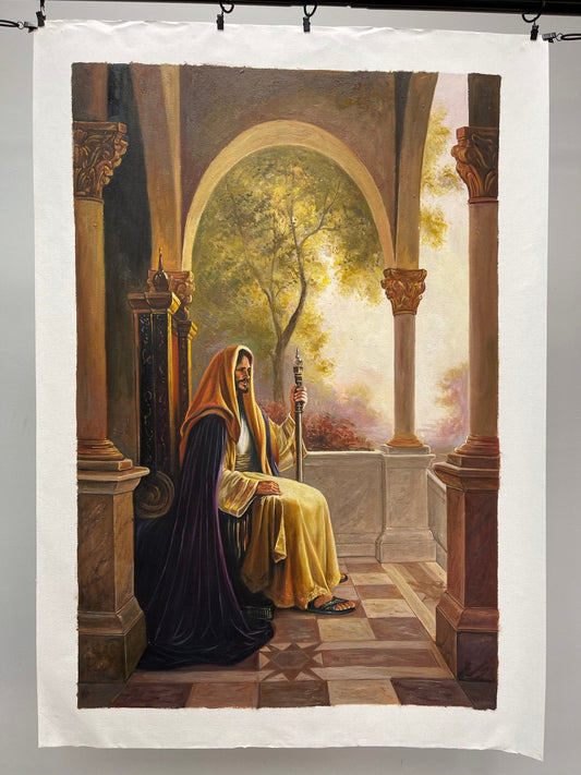 100% hand-painted Jesus  36x24 inch oil paintings Jesus Portrait of Jesus